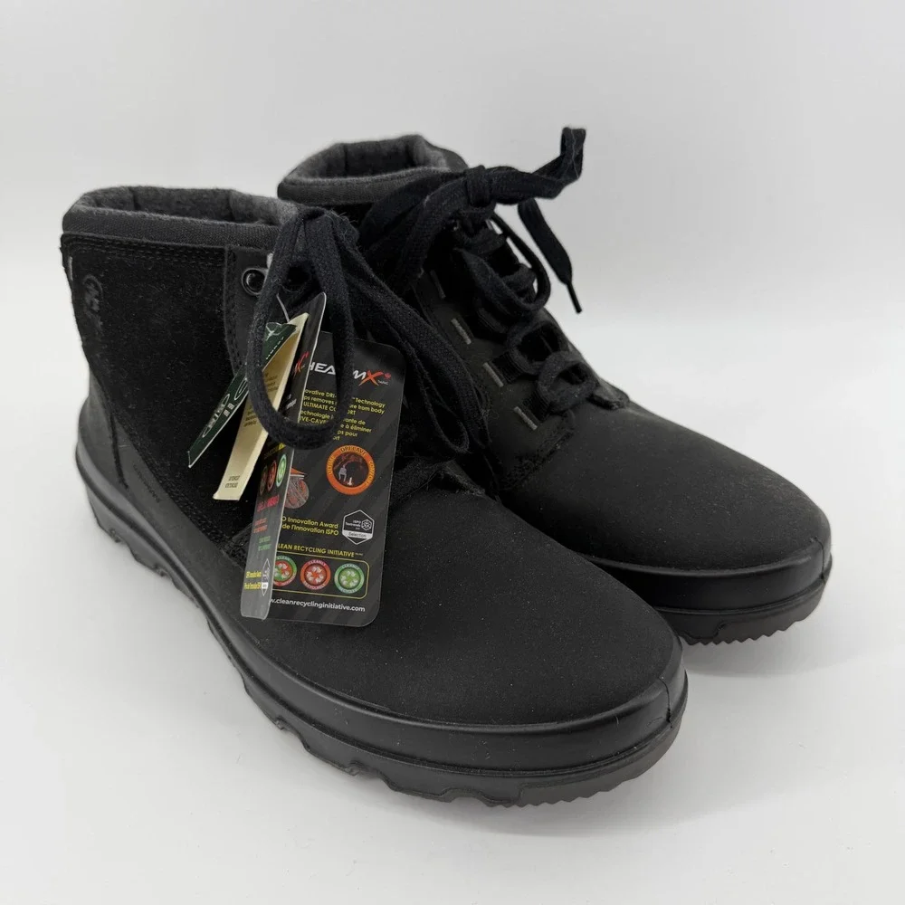 Kamik InceptionM Boots Mens 11 Black Waterproof HEAT-MX Insulated Winter Snow
